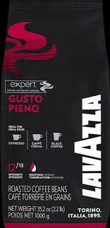 دانه قهوه لاوازا گوستو پینو بسته 1 کیلوگرمی (Lavazza Gusto Pieno Expert Espresso Coffee Beans 1 Kg)