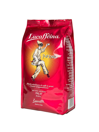 دان (دانه) قهوه لوکافه پولچینلا (جوکر) بسته 700 گرمی (Lucaffe Pulcinella Coffee Beans 700 gr)