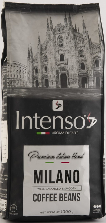 دانه قهوه اینتنسو آروما دی کافه میلانو بسته 1 کیلوگرمی (Intenso Aroma Di Caffe Milano Coffee Beans 1 Kg)