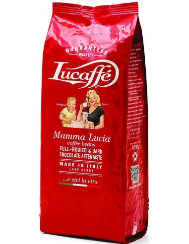 دانه قهوه لوکافه ماما لوچیا بسته 1 کیلوگرمی (Lucaffe Mamma Lucia Coffee Beans 1Kgr)
