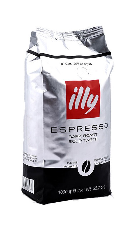 دان قهوه ایلی اسپرسو دارک رست بولد تست بسته 1 کیلو گرمی (Illy Espresso Dark Roast Bold Taste Coffee Bean Package 1 Kgr)