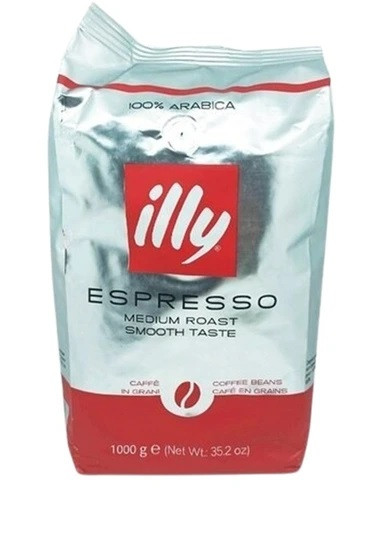 دان قهوه ایلی اسپرسو مدیوم رست اسموت تست بسته 1 کیلو گرمی (Illy Espresso Medium Roast Smooth Taste Coffee Bean Package 1 Kgr)