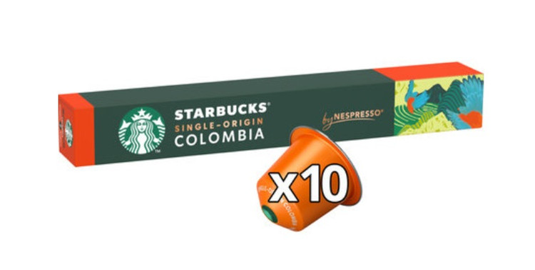 کپسول قهوه استارباکس مدل تک مزرعه کلمبیا شدت 7 (Starbucks Single-Origin Colombia Capsule Intensity 7)