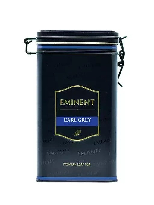 چای سیاه سیلان خالص با طعم ارل گری امیننت قوطی فلزی مربعی کوچک با درب قفل دار (آبی رنگ) 250 گرمی