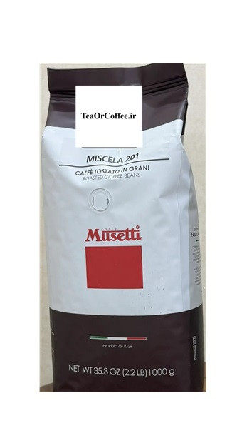 دانه قهوه موزتی میشلا بسته 1 کیلوگرمی (Musetti Miscela 201 Caffe Tostato In Grani Coffee Beans 1 Kg)
