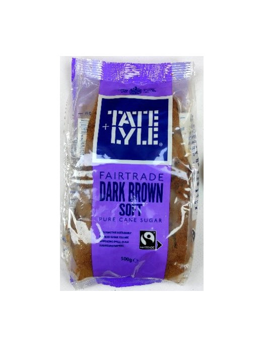 شکر قهوه ای تیت اند لایل پاکت 500 گرمی (Tate And Lyle Fair Trade Dark Brown Soft Pure Can Sugar 500gr)