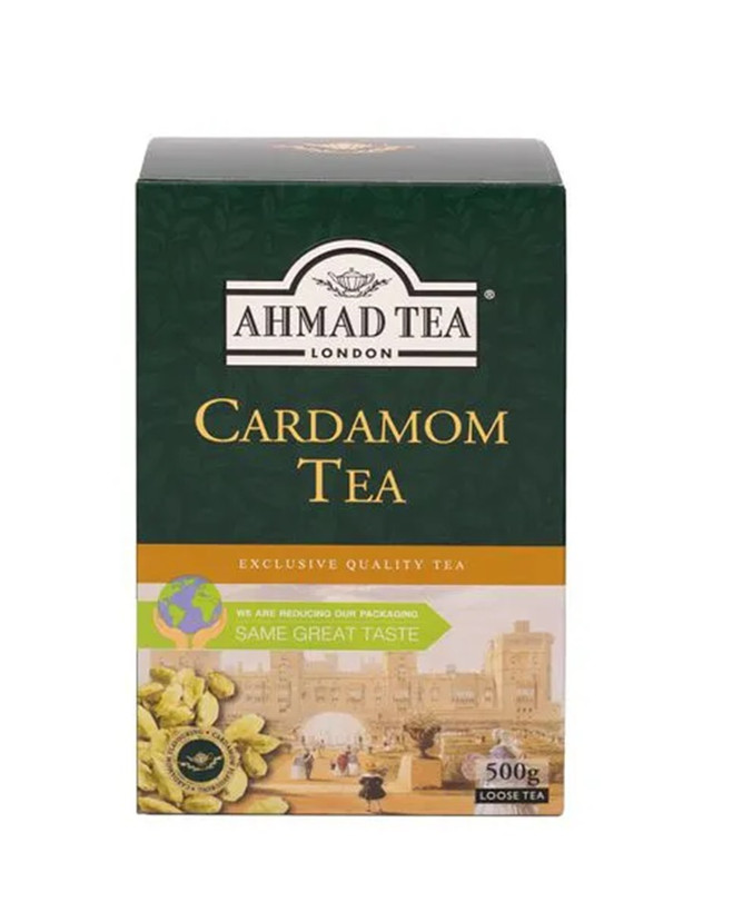 چای سیاه سیلان برگ شکسته با طعم هل احمد اصلی وارداتی پاکت مستطیلی کوچک (زرد رنگ) 500 گرمی