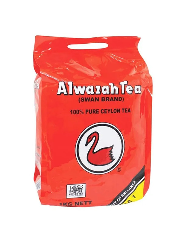 چای سیاه سیلانی خالص الوزه برگ قلم و طعم ساده پاکت بزرگ (قرمز رنگ) 1 کیلوگرمی ( دو پک پانصد گرمی)
