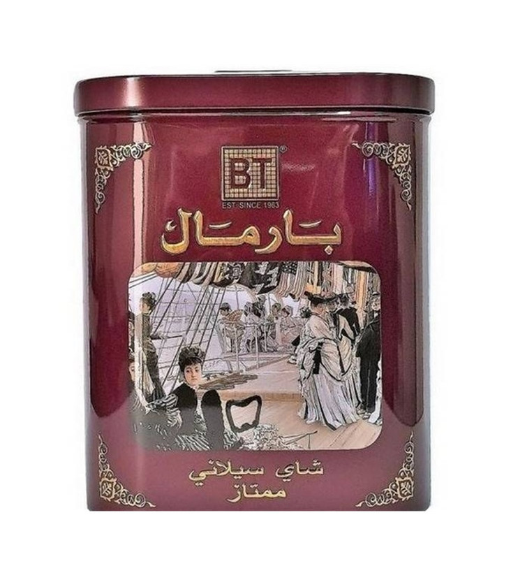 چای سیاه سیلان ممتاز/اکسکلوسیو با طعم ساده بارمال اصلی وارداتی قوطی فلزی بیضی متوسط با درب بدون قفل (قهوه ای رنگ) 400 گرمی