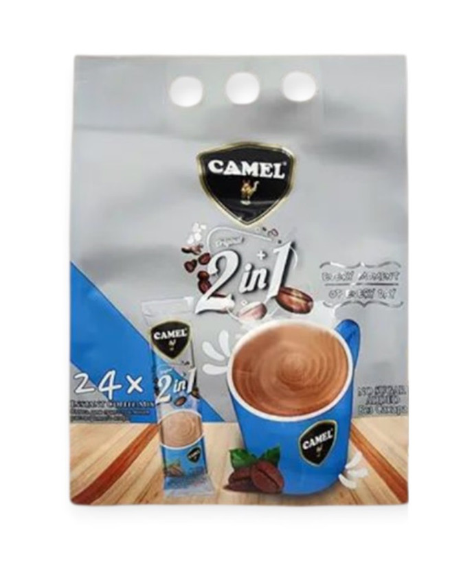 کافی میکس24 تایی 1*2 کمل بدون شکر Camel No Sugar Added اورجینال اصلی وارداتی ترکیه-مالزی