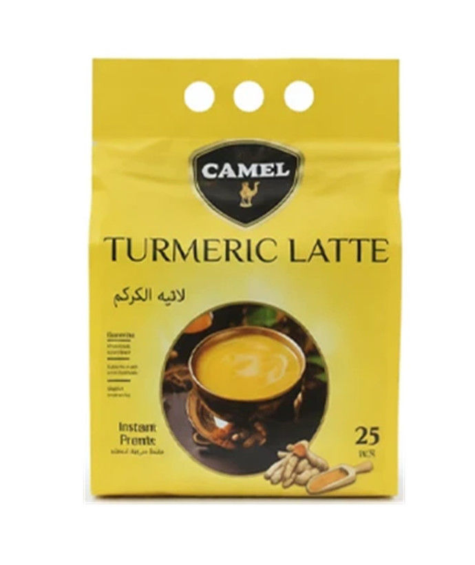 لاته زردچوبه 25 تایی کمل Camel Turmeric Latte اورجینال اصلی وارداتی ترکیه-مالزی