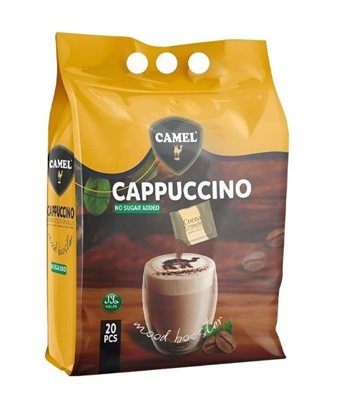 کاپوچینو رژیمی بدون شکر 20 تایی کمل Camel Cappuccino اصلی وارداتی ترکیه-مالزی