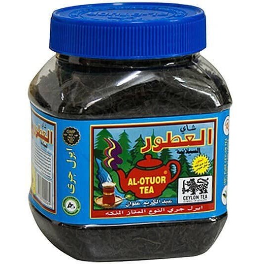 چای سیاه سیلانی ارل گری العطور وزن ۲۰۰ گرم (قوطی آبی وارداتی اصل با طعم عطری)