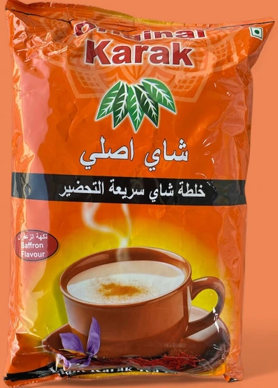 چای کرک با طعم زعفران کرک اورجینال پاکت 1 کیلوگرمی